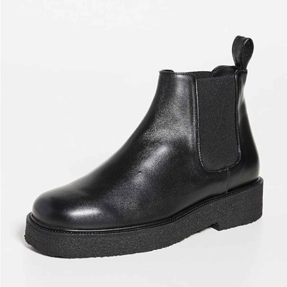 STAUD PALAMINO ankle Chelsea boot black leather size 39 / US 9